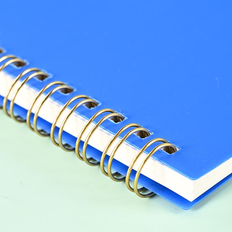 A5 Color PP Coil Notebook with Wide Ruled Pages - Thick Office Notepad, Ideal for Students, Customizable Logo