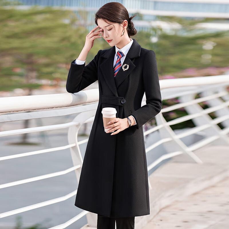 Kaseyec Women's Mid-Length Wool Blend Coat