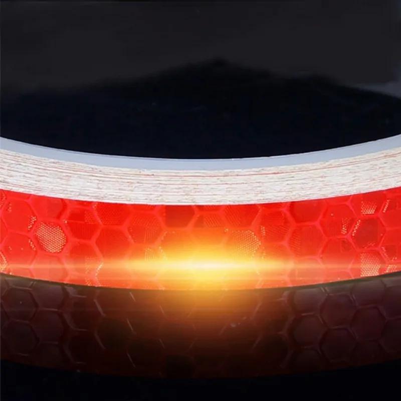 8M Car Reflective Sticker Tape Automatic Motorcycle Night Safety Driving Reflective Warning Stickers Decoration Protective Tape