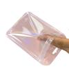 50pcs Holographic Zipper Small Jewelry Bag Pouch For Bead Earring Food Storage Small Business Entrepreneurship Packaging 7*12cm