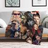 chord overstreet photo collage Throw Blanket Portable Lightweight Blanket for Travel Camping