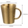 300Ml Coffee Mug Metal Drinking Cup Creative Design For Breakfast Tea Milk Hot Cocoa Non-Slip Base Multifunctional Mug