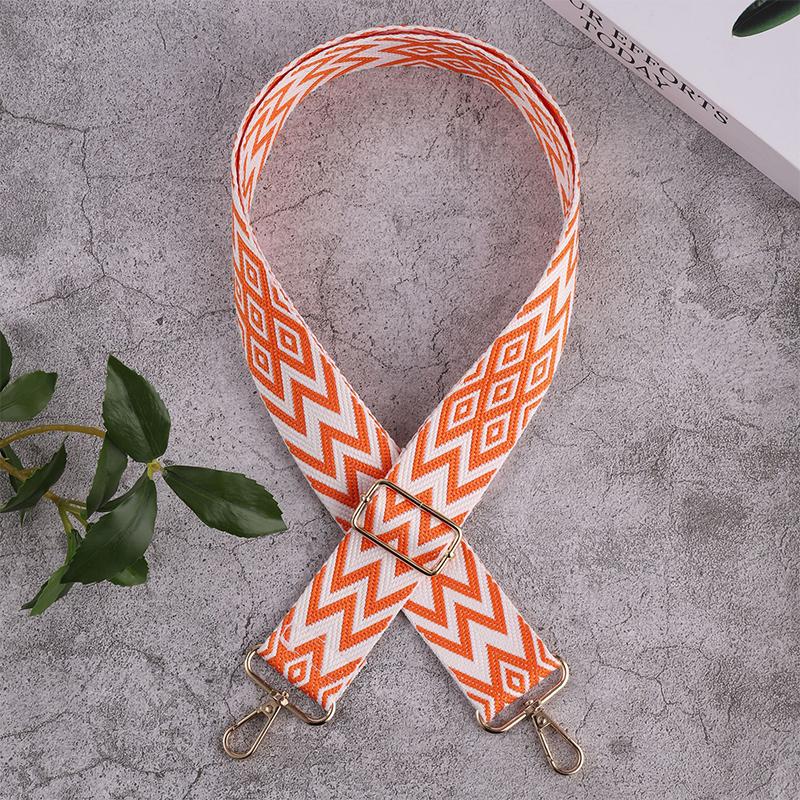 Adjustable Bag Strap Crossbody Shoulder Wide Bag Strap National Style  Embroidery Replacement Handles Bag Accessory