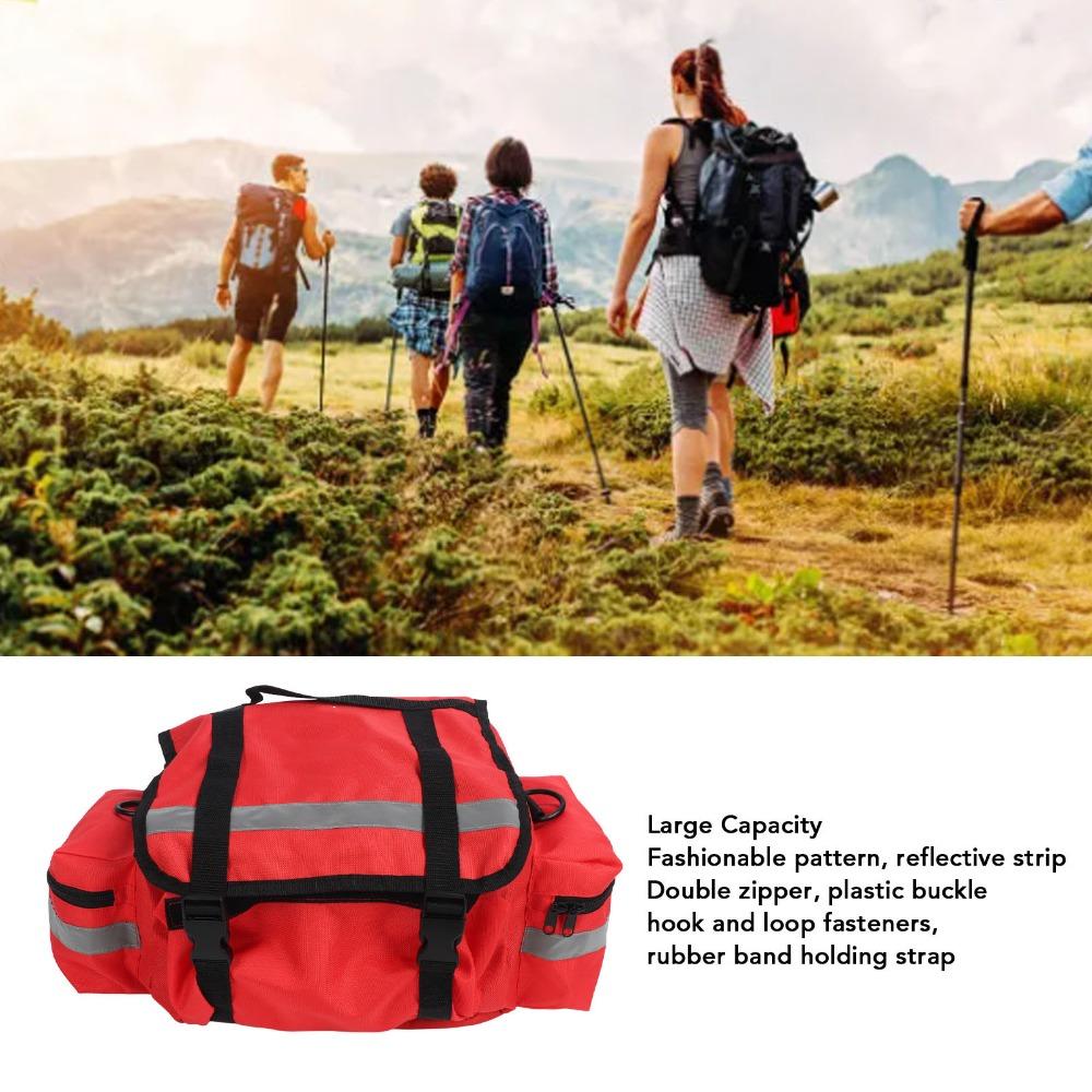 Oxford Cloth Emergency Bag Reflective Striping Fire Gear Bag Durable First Responder Bag  Hiking