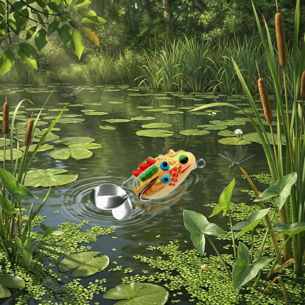 Wobbler Simulation Fish Lures Set Lifelike Bionic Frog Lures Mini Frog Soft Bait Set  Sea Fishing