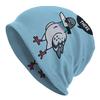 1 Unisex Street-style Pigeon-themed Knit Hat - Fun Bread-carrying Pattern, Durable Knit Fabric, Comfortable Elastic Fit, Casual Outdoor Hat, Festive H