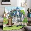 Regular Show Cartoon Movie Throw Lightweight 240g Flannel Blanket Soft Skin-friendly for Summer Cooling