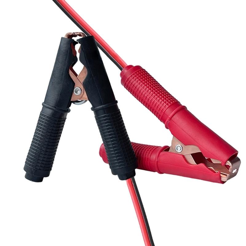 Upgraded 100Amp Car Battery Power Wire Line Cable Power Emergency Line with Jump Starter Alligator Clamp Battery Inverter Cable