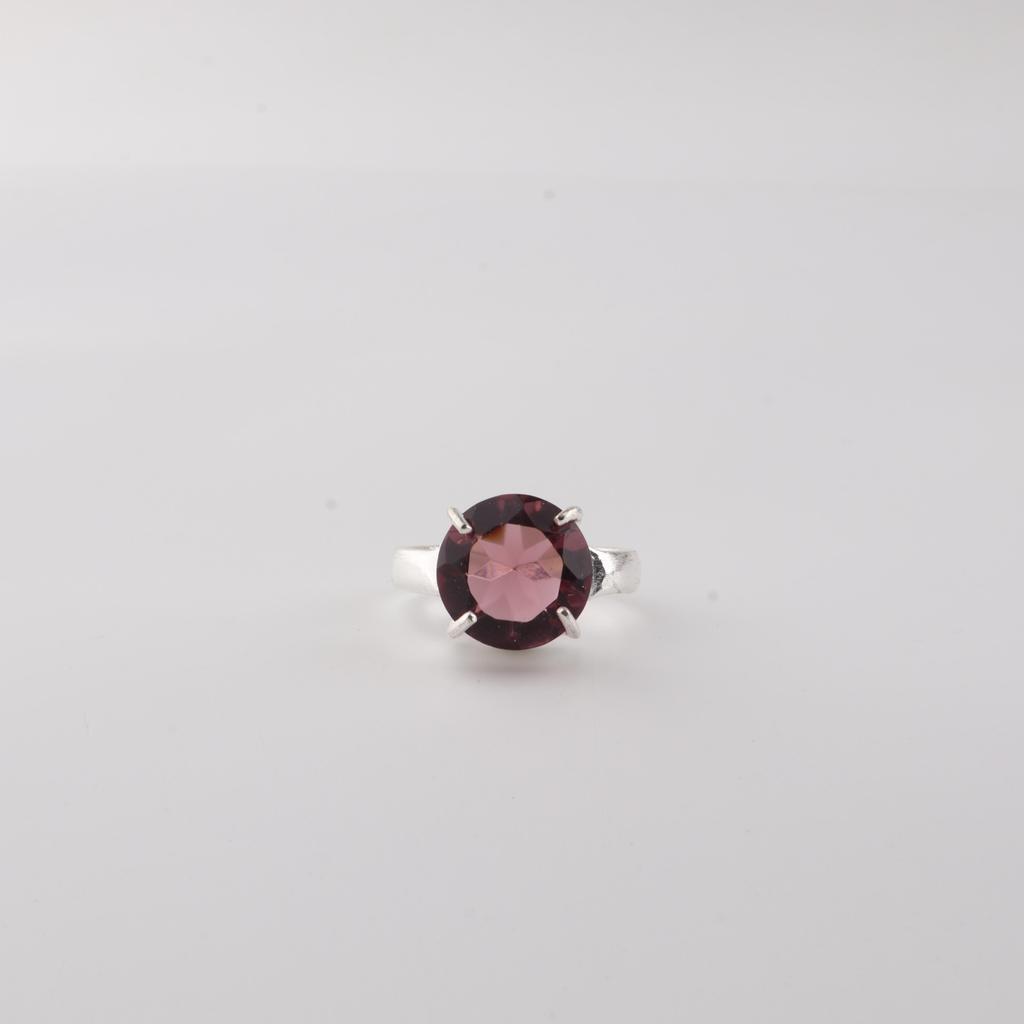 Rhodolite Gemstone 925 Sterling Silver Jewelry Designer Women Ring For Gift RR-72-2