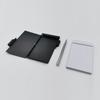 Aluminum Pocket Notebook Portable Travel Notepad with Pen Holder for Office Home Mini Notepad