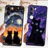 Starry Sky Cat Cartoon Case for Vivo Y75 Y81 Y51S Y78 V29 V21E V23 V25 V30 Y50 Y95 Y52S Y93 Y53S Y71 Y91 V27 Soft Back Phone