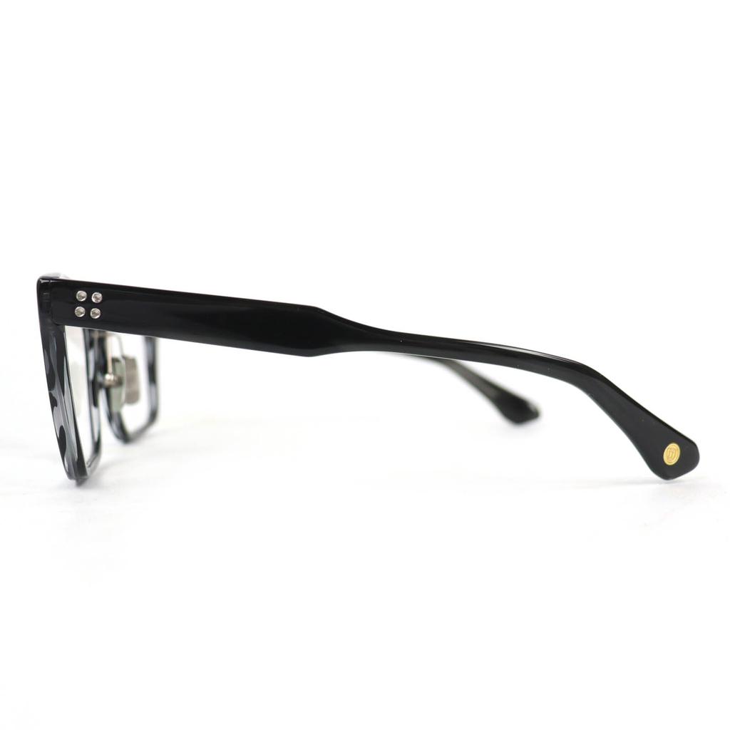 Tolle DITA Brille THAVOS Quadratisch Klar Schwarz Marmoriert Herren DTX713 Gebraucht