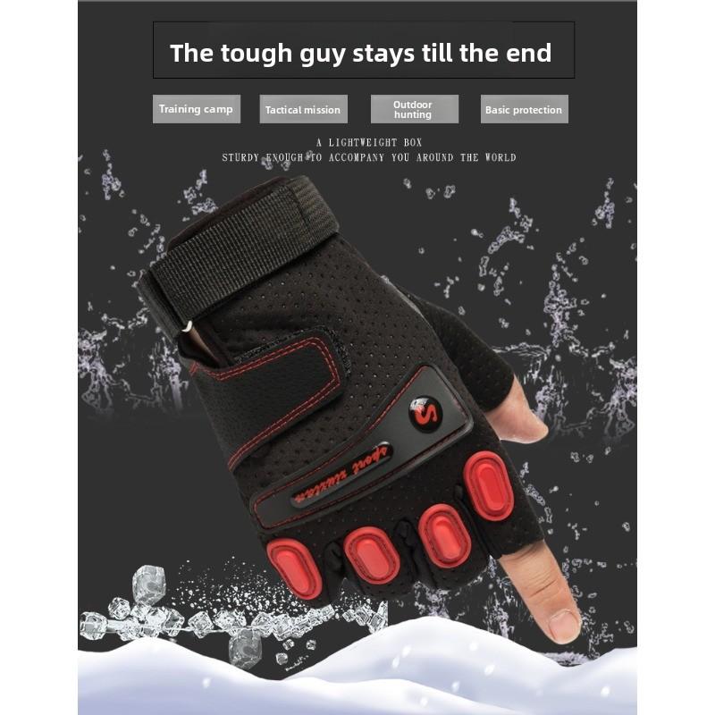 Half-finger Gloves for Men, Summer Cycling, Racing, Bicycle, Tactical Combat, Military Fans, Fighting Protection, Non-slip