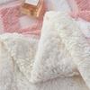 Double Layer Lamb Wool Blankets Thick Soft and Warm Geometric Jacquard Tafu Velvet Quilt Office Nap Sofa Multi-functional Blanket