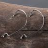 50pcs Super Strong Wide Gap Worm Hooks 2#-3/0# for Soft Plastic Baits Saltwater Freshwater Fishing