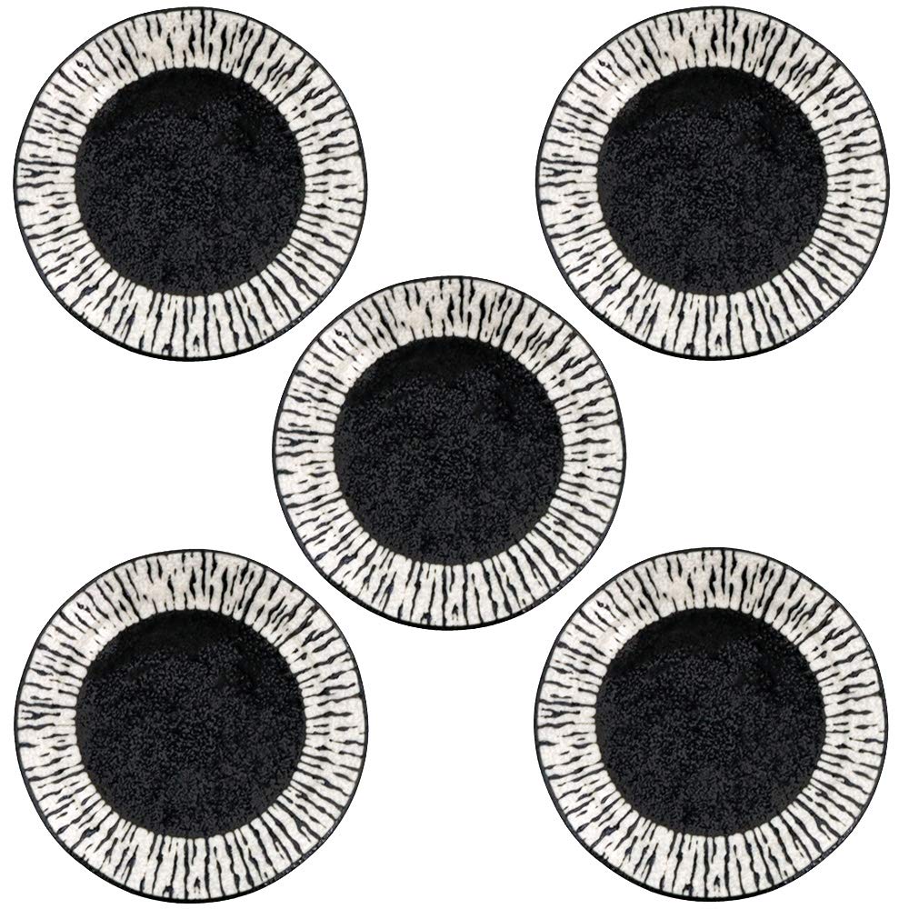 

Посуда Ист Глубокий Маленький Набор Капель Масла Японское Кафе Маленькие Тарелки для Соевого Соуса и Солений из 5 Маленьких Тарелок, 12 см, Черный, 5, Посуда, Посуда, Тарелки,