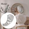Quick Dry Hair Drying Towel Women Satin Cap, Double Layer Turban Wrap, Water Absorbent Wrap Hat for Curly, Long