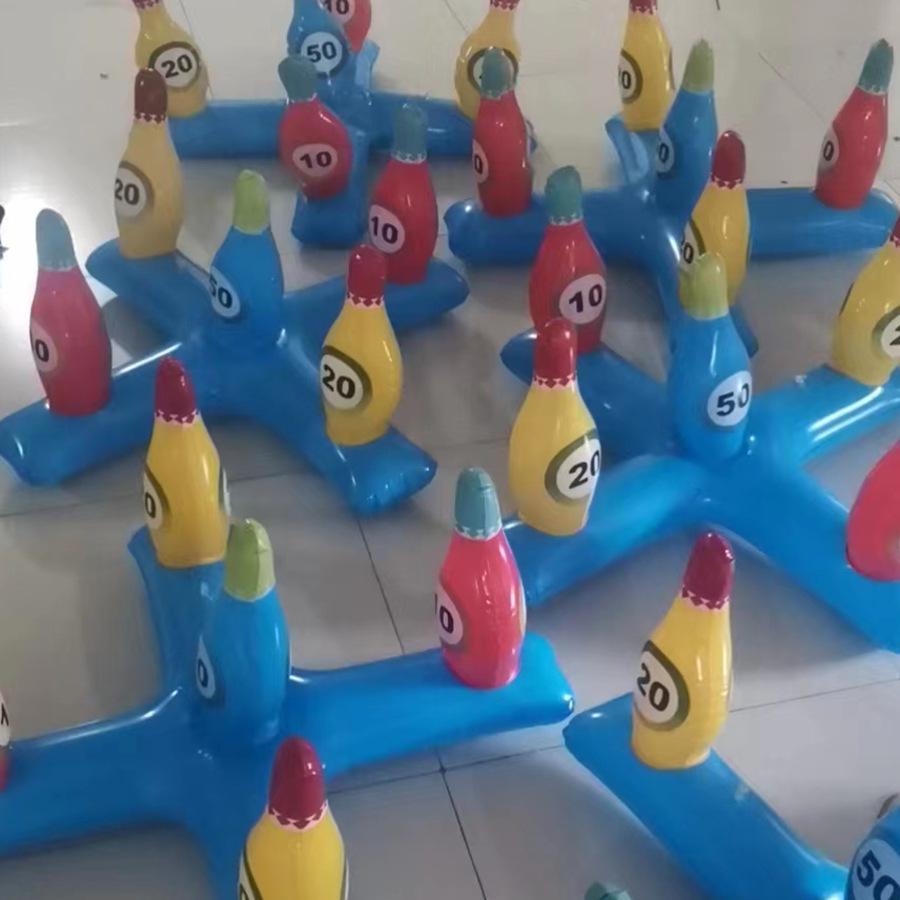 Inflatable Bowling & Ring Toss Outdoor Game for Kids
