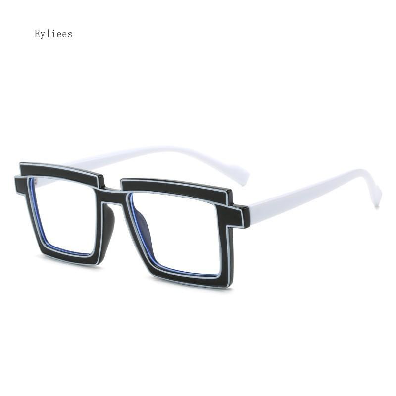 Vintage Square Eyeglasses  New Cute Cartoon Style Blue Light Blocking Spectacles Ins Trendy Optical Computer Eyewear
