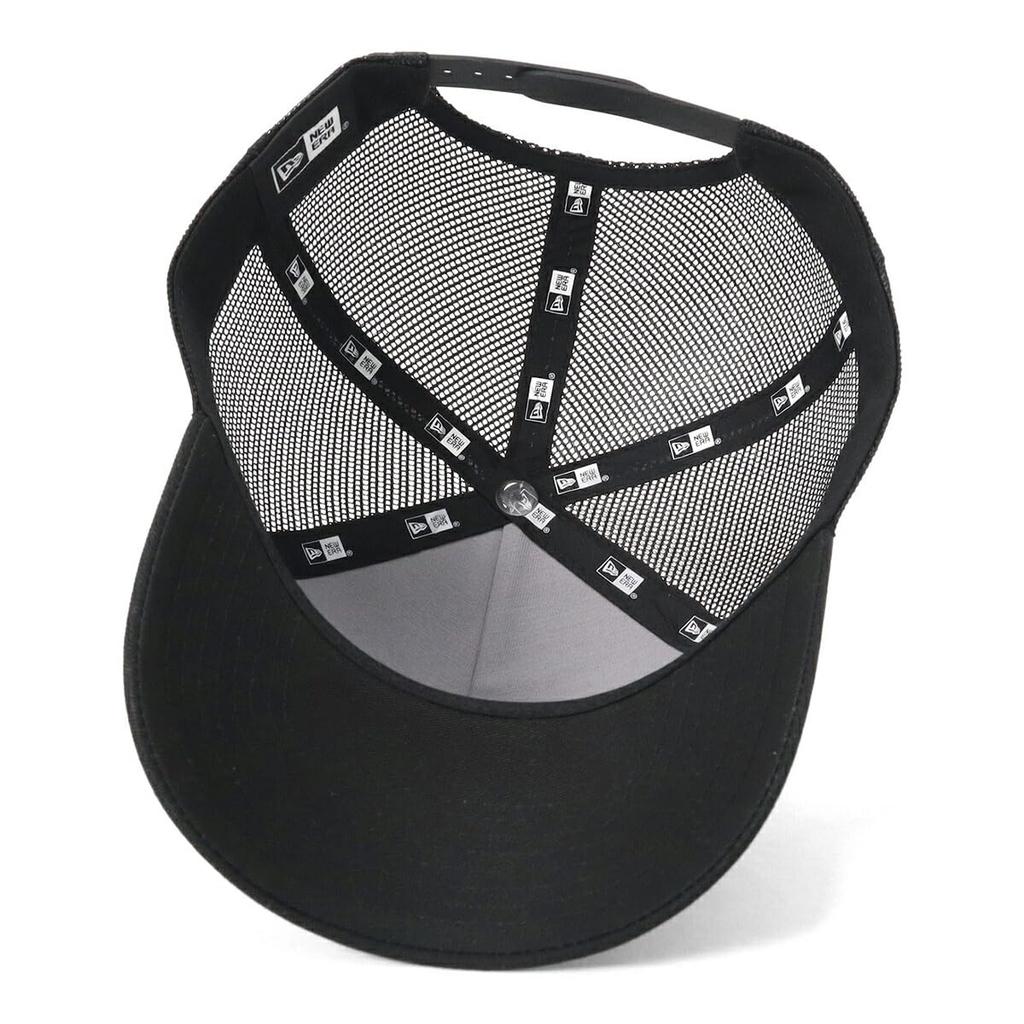 New Era Golf Mesh Cap with Cotton Metal Free Size GF 940AFTR METAL CL LOGO NER36G9364 9FORTYA-Frame Logo, Black, BLK, 14391357,