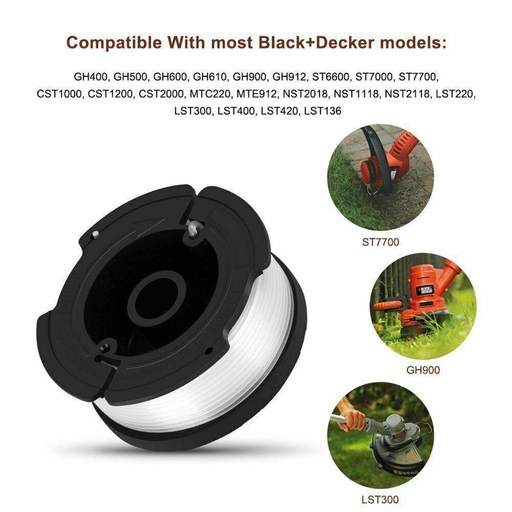 1+1+1 Set Spool Mowing Line 0.065 Inches 1.65mm Black