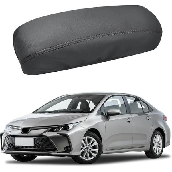 Car Center Console Box Armrest Cover PU Leather Pad For Toyota Corolla -
