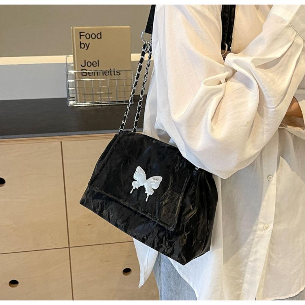 Women's Large-capacity Commuting Butterfly Element Tote Bag Going Out for Travel Shoulder Messenger Bag Urban Commuting
