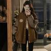 Women's Autumn And Winter Thick Velvet Retro Loose Casual Baseball Jacket
