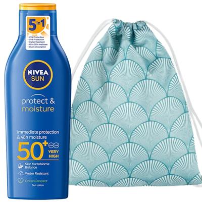 Nivea Protect & Moisture SPF50 Balm + Beach Backpack