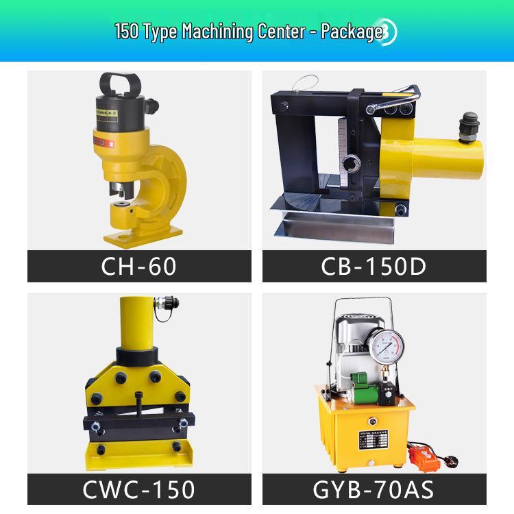 Portable Multi-Functional Busbar Machine: Hydraulic Punching, Bending & Copper Bar Processing