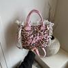 Summer New Letter Tassel Crossbody Bags 2026 High Quality Leopard Sweet Commuting Tote Bags  Sale Versatile Casual Ladies Bags