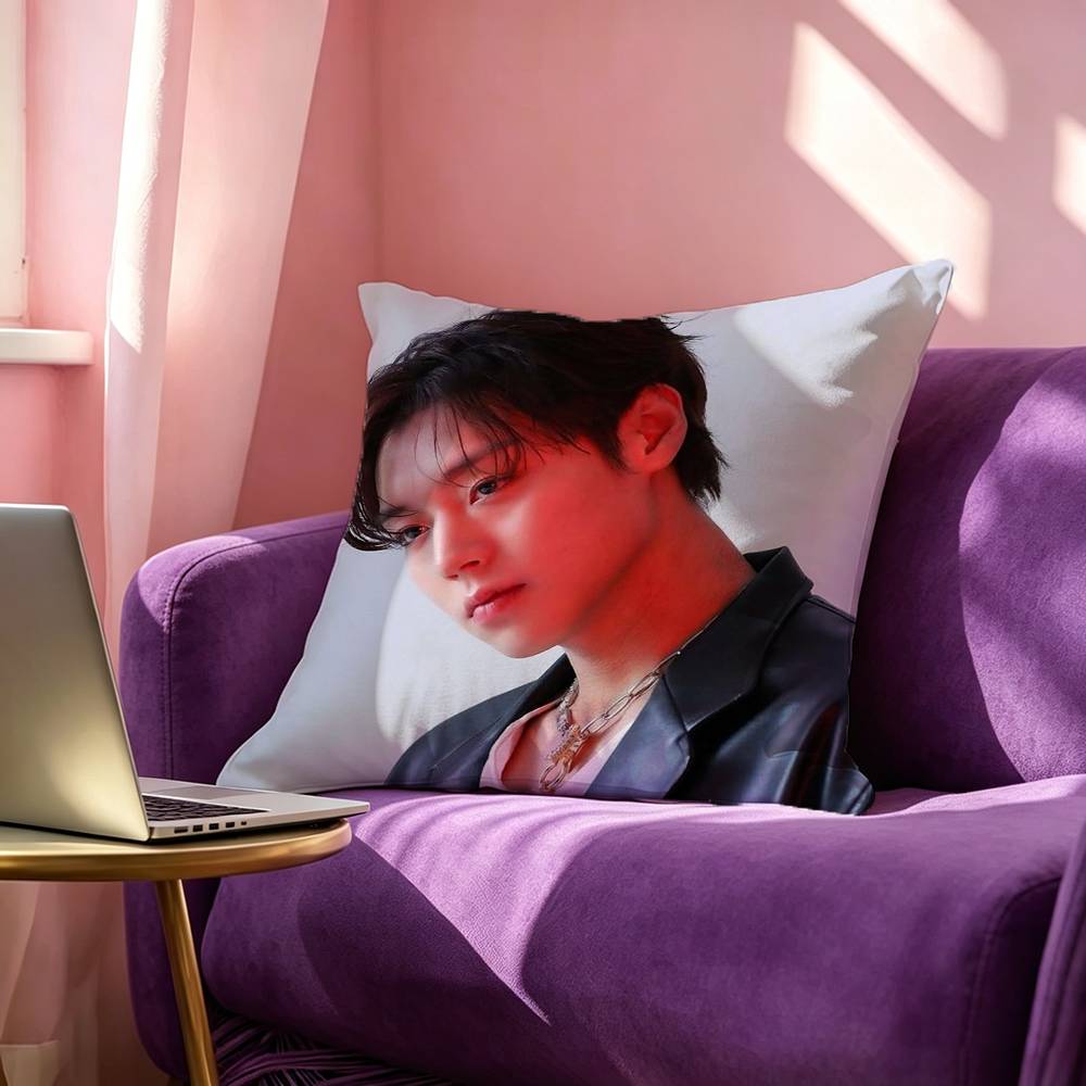 WWeak HHero PPark JJihoon Anime Pillow Case Square DoubleSided Sofa Cushion Cover Bedroom Bedside Pillow