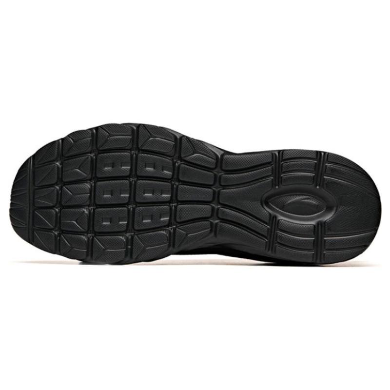 Anta Comfortable Mesh Slip Resistant, Abrasion Resistant, Breathable Low top Casual Running Shoes Men's Black Sneakers 912145535-1