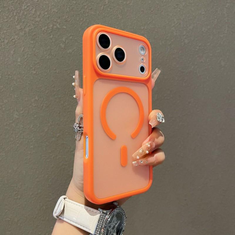 Matte Finish Magnetic Snap-On Case IPhone 17 Pro Max 16 Precise Cutouts Full Coverage Shockproof PC Shell