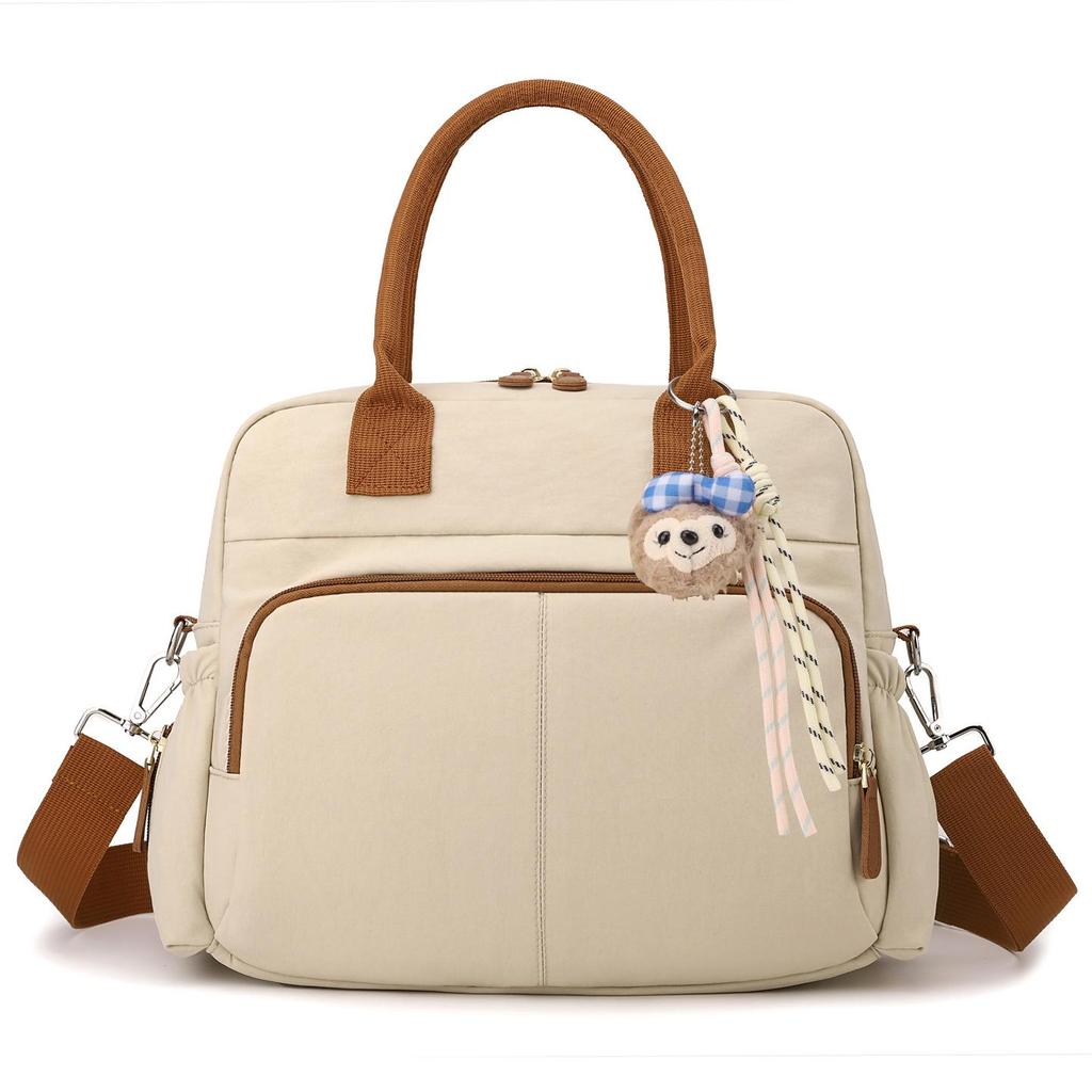 Multifunctional Large Capacity Maternity Bag with Insulated Bottle Holder