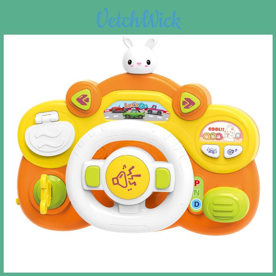 Multi Functional Steering Wheel Children Puzzle Toy With Lights And Music For Early Childhood Development