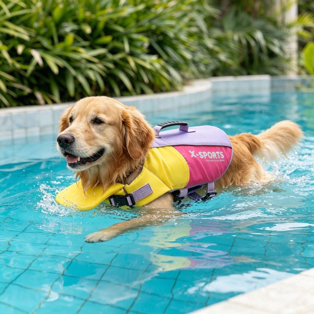 Waterproof Dog Swimming Vest Tear Resistant Pet Flotation Vest Dog Buoyancy Vest Outdoor Water