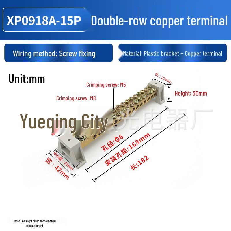 Now: "High-Current Double-Row Brass Terminal with Copper Busbar for Zero Ground Connection"