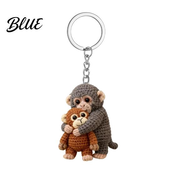 Multifunktionaler Schlüsselanhänger 1/2 Stück Anhänger 3D Affe umarmt Schlüsselanhänger Rucksack Schreibtischdekoration Tragbare Tasche Anhänger Zubehör