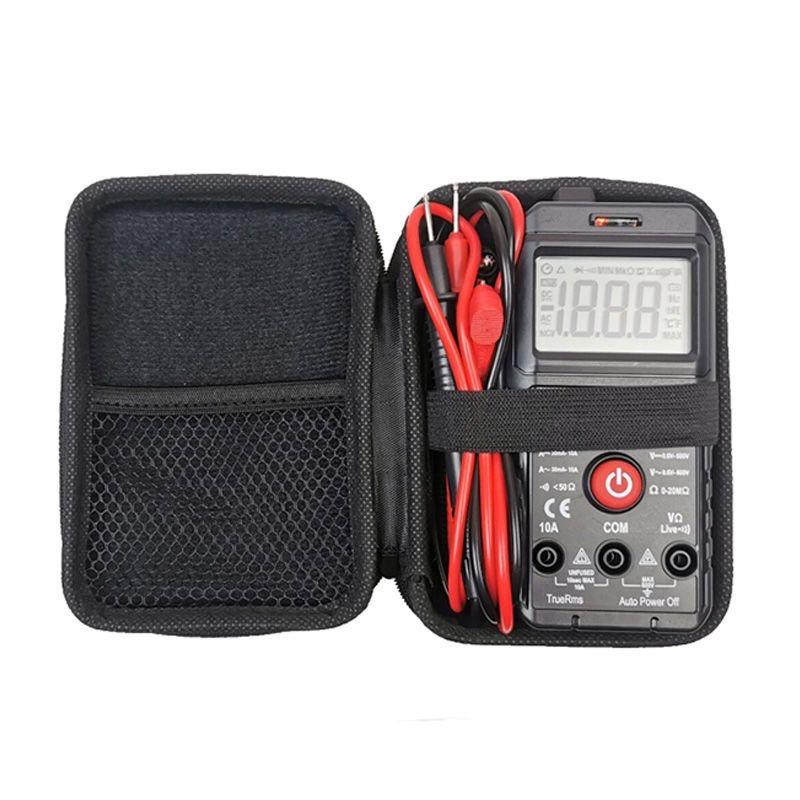 Multimeter Storage Bag Organizer - Waterproof Hard Case Storage Toolbag Tool Box with Mesh Pocket Tool Kit