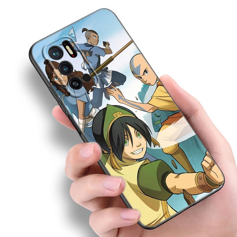 Avatar The Last Airbender Black Silicone Phone Case For Xiaomi Redmi Note 10 11 11S 12 13 4G 8 9 11T Pro 5G Plus 8T 9S 10S 12S
