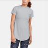 Under Armour Breathelux Stretch Running Training Fitness Top Women Tops Aura-Gray 1355864-014