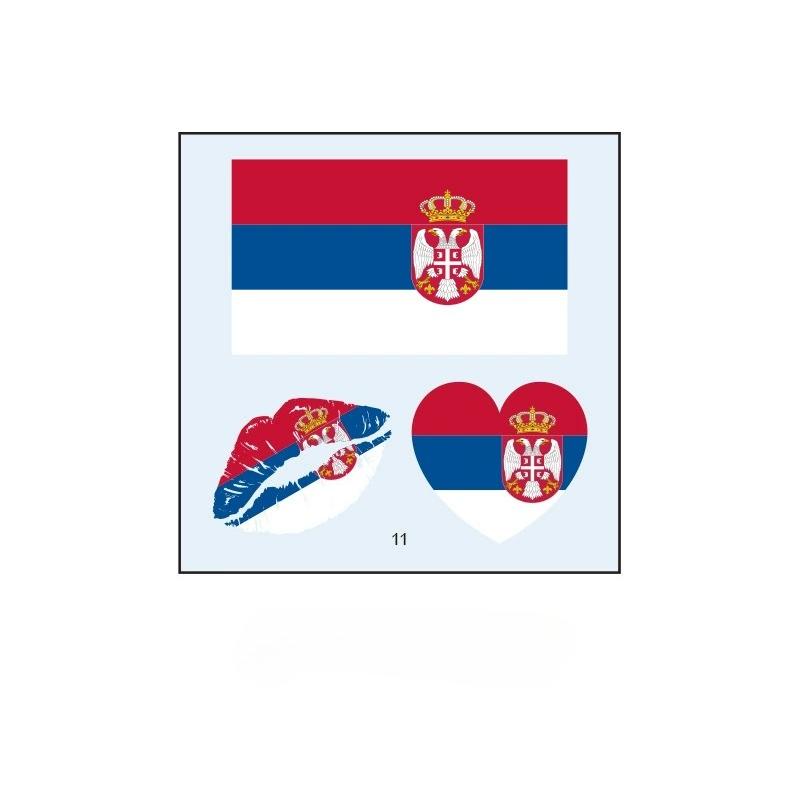 10PCS New World Cup Flag Tattoo Stickers Football Game Games Tattoo Stickers Makeup Face Stickers