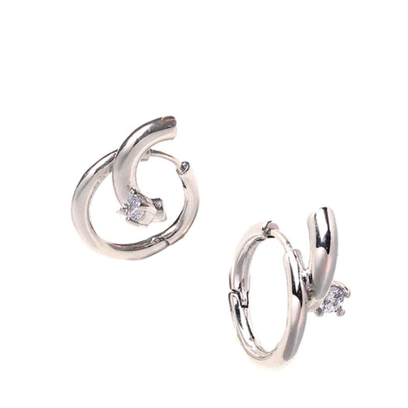 glammuse Cubic point earring
