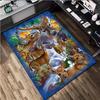 1Pc Animal Deer Print Rug - Home Decoration Carpet For Living Room Bedroom Flooring Computer Chair Area Rug