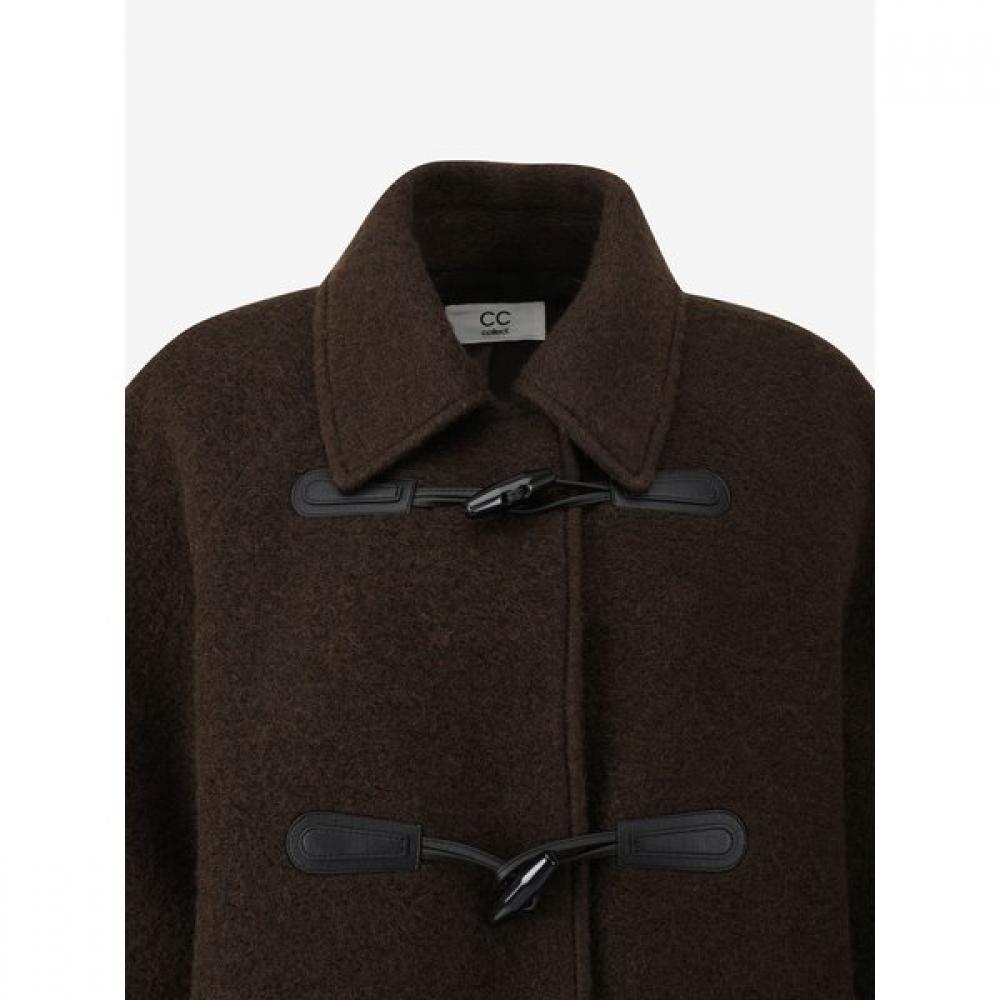 Cc Collect Hairy Toggle Decorative Half Coat C254msg021