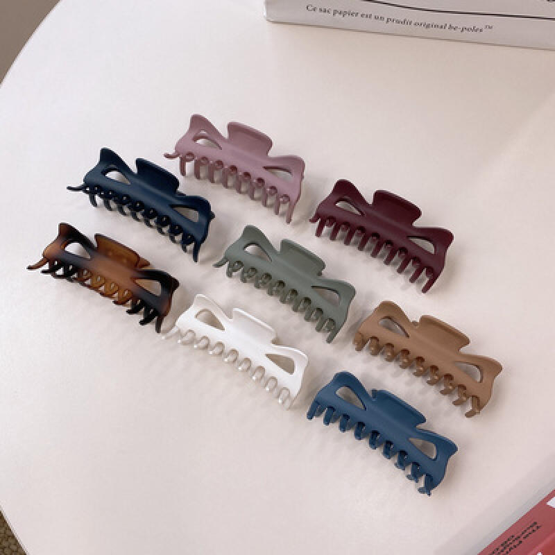 Matte Butterfly Barrettes Hair Wang Matte Updo Hair Clip white