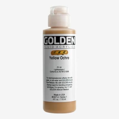 Acrylic Paint - Golden - Ochre Yellow - 119ml - Professional - Mixed