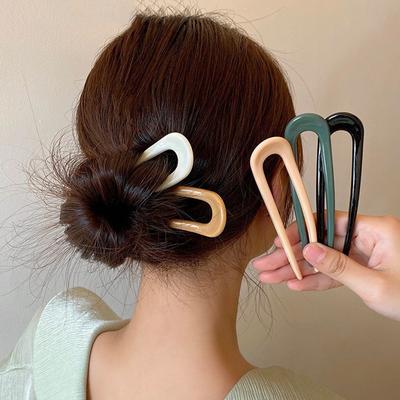 Eleganti Fermagli per Capelli Minimalisti e di Alta Gamma Color Caramella Copricapo a U da Donna Accessori per lo Styling da Ragazza Elegante Regali