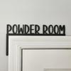 Vintage Metal Bathroom Sign Home Decor Wall Art Farmhouse Door Topper Wall Sculpture Living Room Wedding Decor